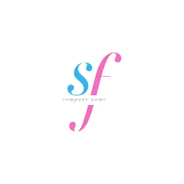 SF Letters Logo template — Stock Vector