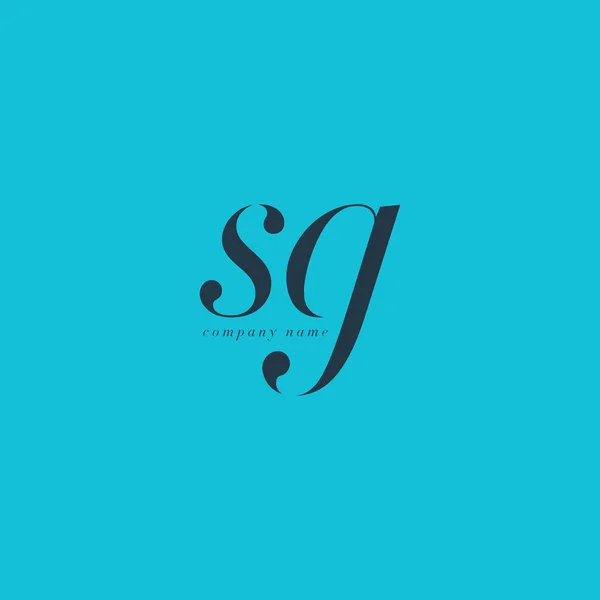 SG Lettres Modèle de logo — Image vectorielle