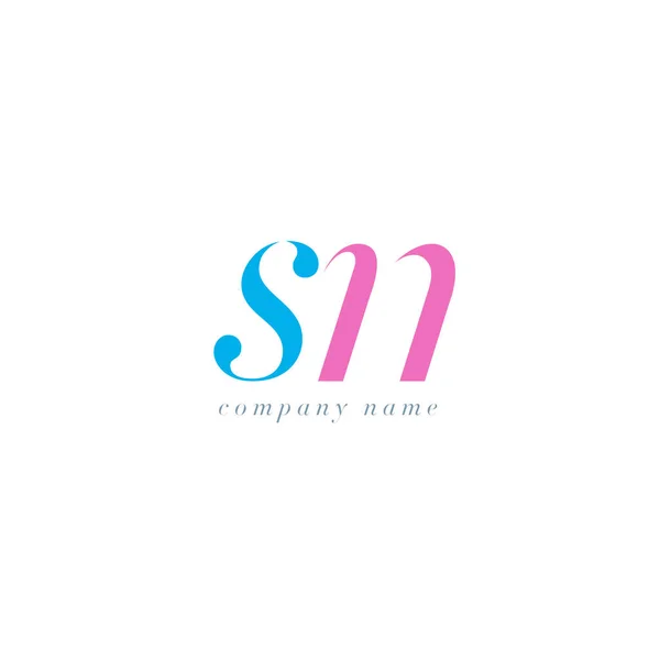 Шаблон логотипа SN Letters — стоковый вектор
