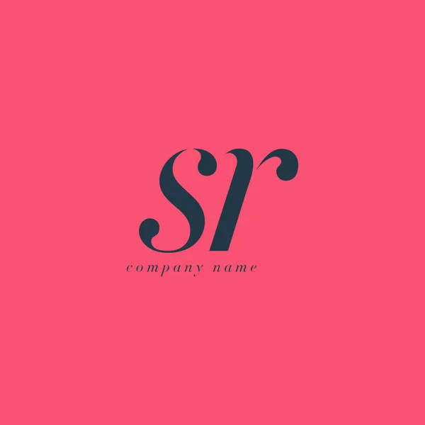 SR Letters Logo skabelon – Stock-vektor