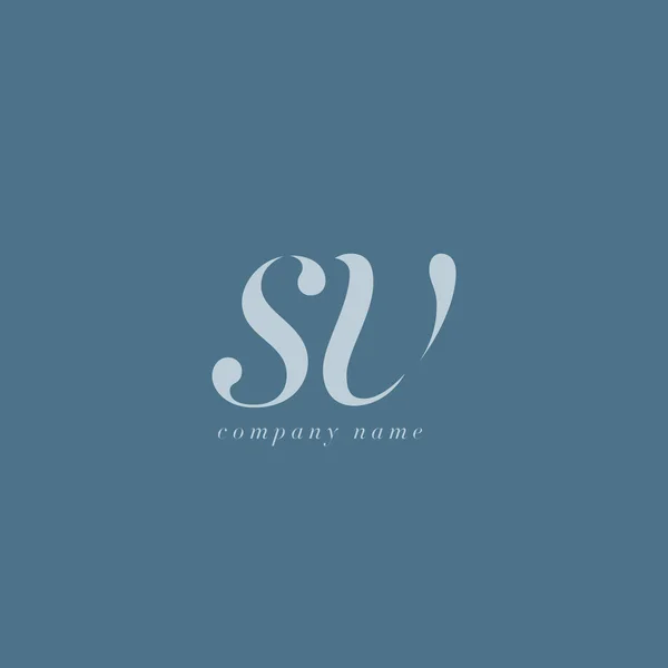 SV harf Logo şablonu — Stok Vektör