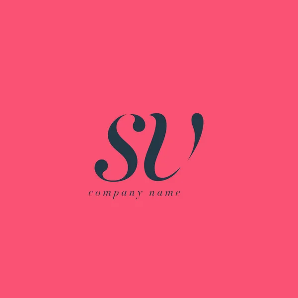 SV Letters Logo plantilla — Archivo Imágenes Vectoriales