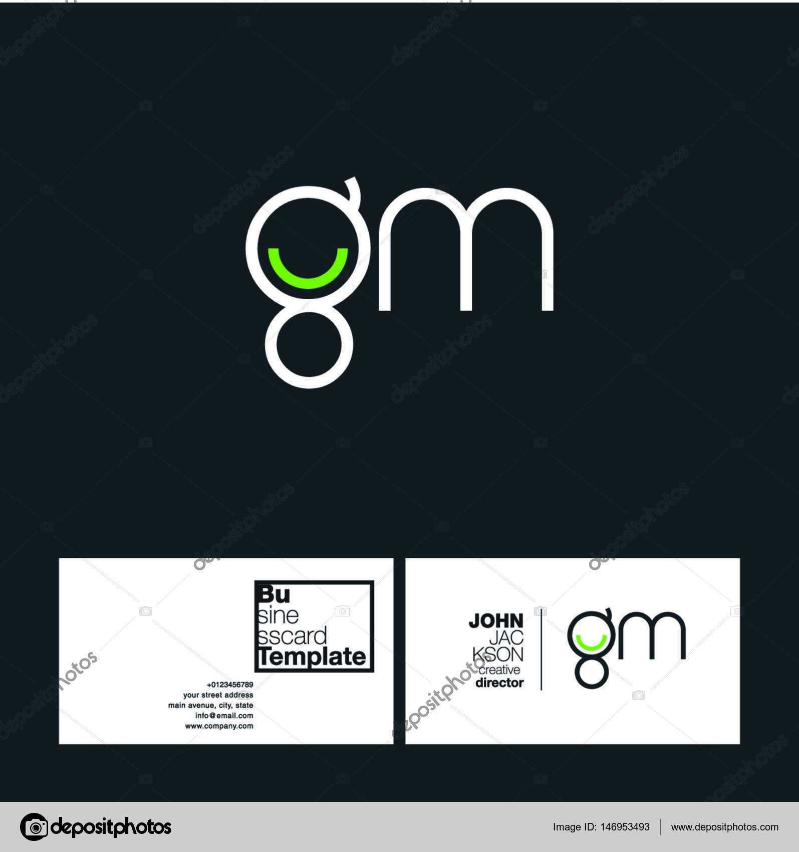 Round letter logo GM Stock Vector by ©brainbistro 146953493