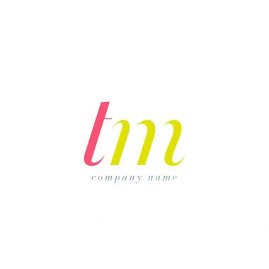 TM harf Logo şablonu