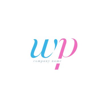 WP harf Logo şablonu