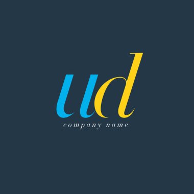 UD harf Logo şablonu