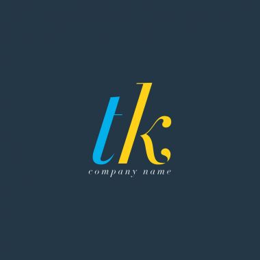 TK harf Logo şablonu