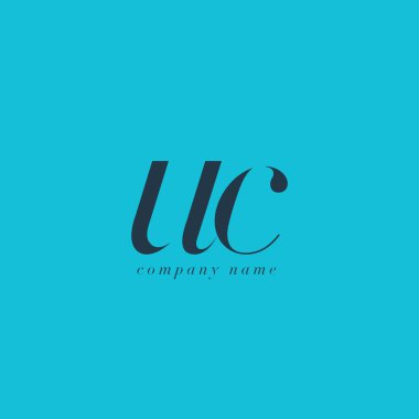 UC harf Logo şablonu