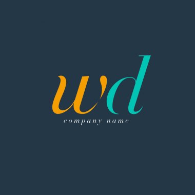 WD harf Logo şablonu