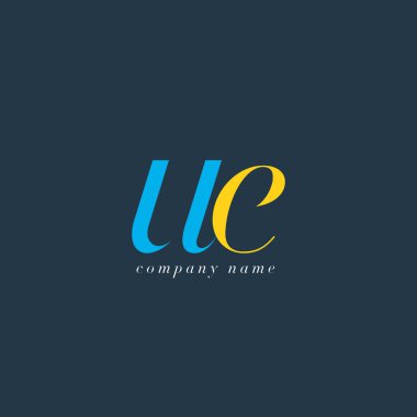 UE harf Logo şablonu