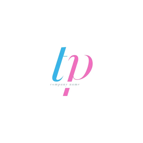 TP Letters Logo sjabloon — Stockvector