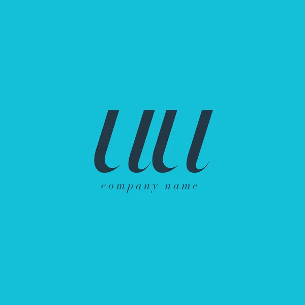 Uu harf Logo şablonu — Stok Vektör