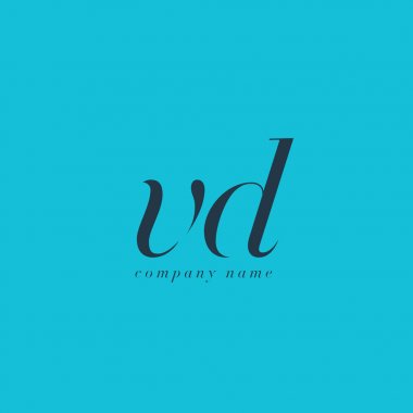 Vd harf Logo şablonu