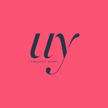 Uy harf Logo şablonu