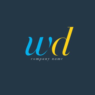 WD harf Logo şablonu