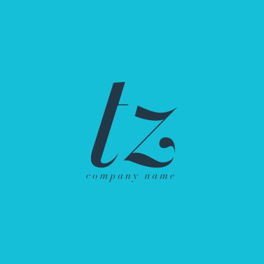 TZ harf Logo şablonu