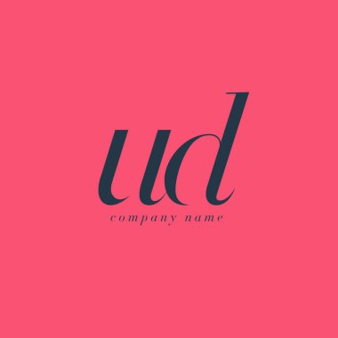 UD harf Logo şablonu