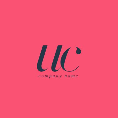 UC harf Logo şablonu