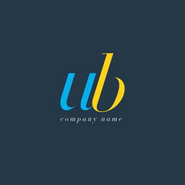 UB harf Logo şablonu
