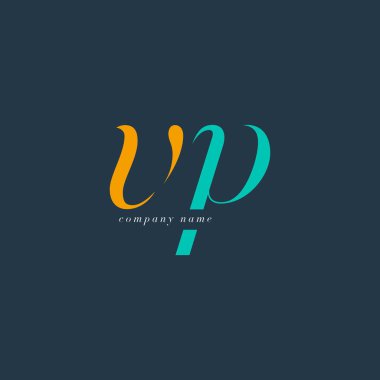 VP harf Logo şablonu