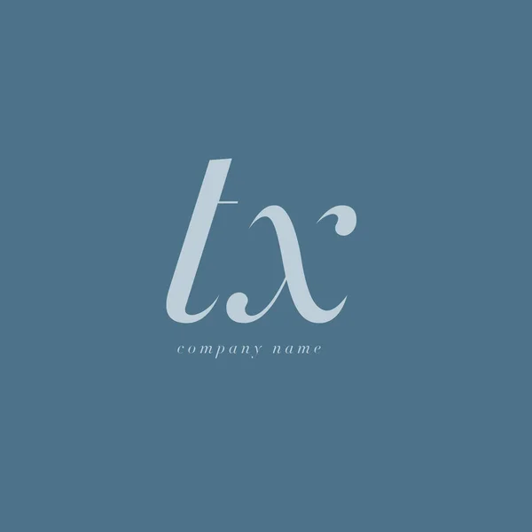 Modèle de logo Lettres TX — Image vectorielle