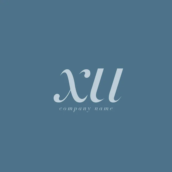 Шаблон логотипа XU Letters — стоковый вектор