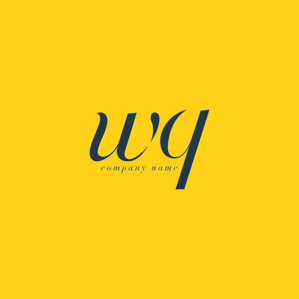 Wq Buchstaben Logo Vorlage — Stockvektor