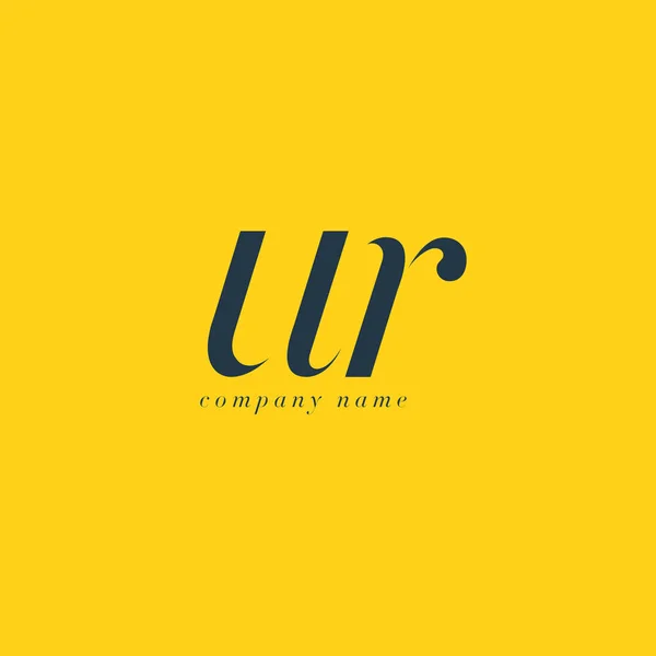 UR Letters Modelo de logotipo — Vetor de Stock