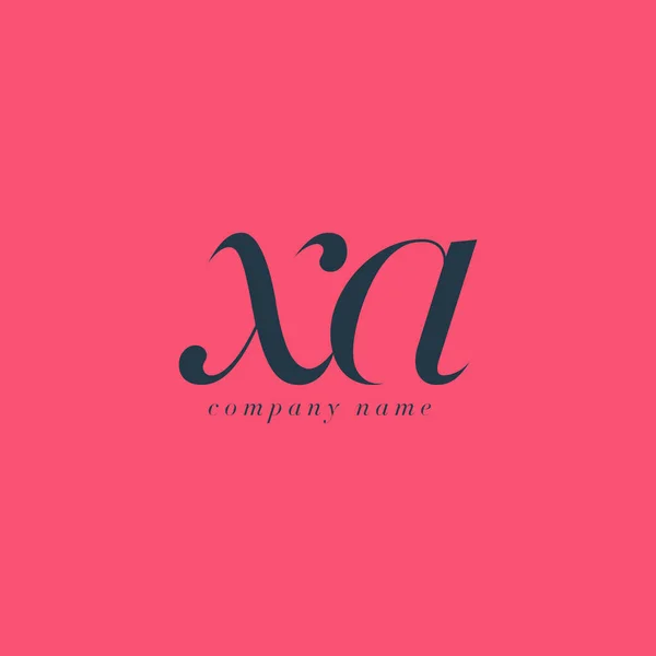Modèle de logo de lettres XA — Image vectorielle