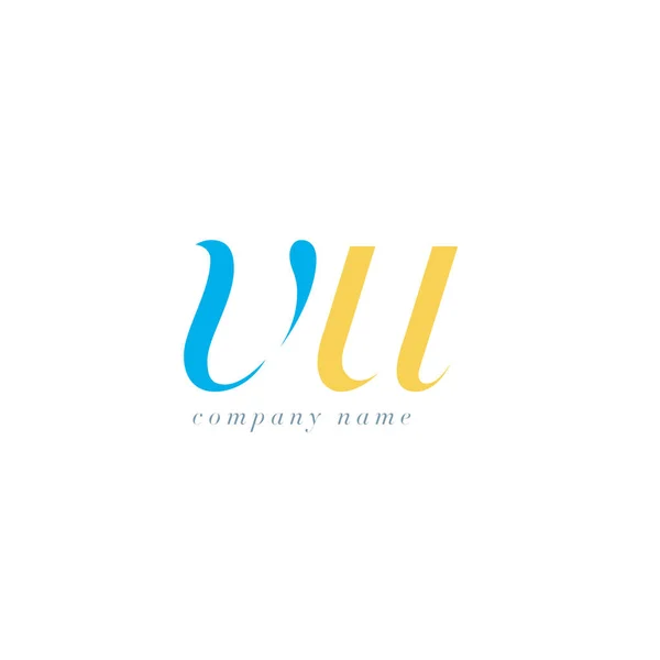 Шаблон логотипа VU Letters — стоковый вектор