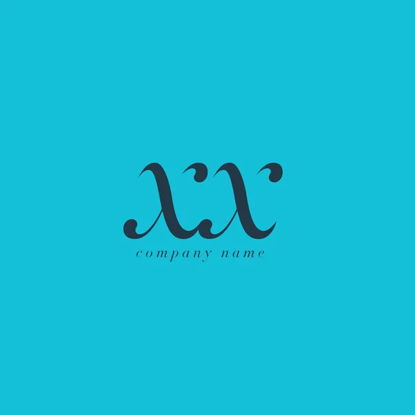 XX Літери Шаблон логотипу — стоковий вектор
