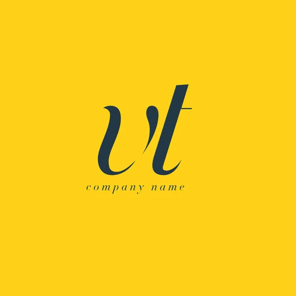 Шаблон логотипа VT Letters — стоковый вектор