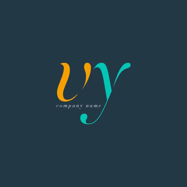 Vy λογότυπο γράμματα πρότυπο — Διανυσματικό Αρχείο