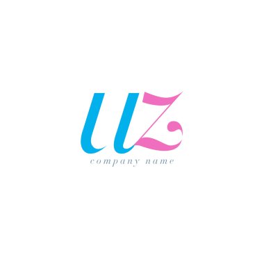 UZ harf Logo şablonu