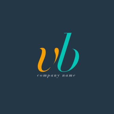 Vb harf Logo şablonu