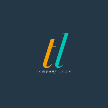 TL harf Logo şablonu