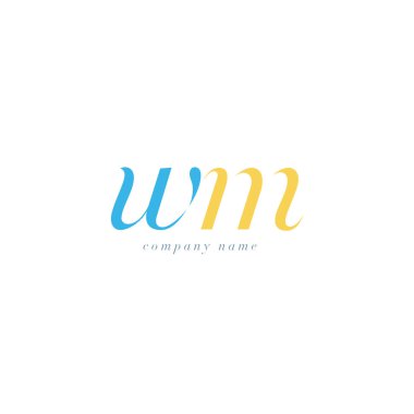 WM harf Logo şablonu