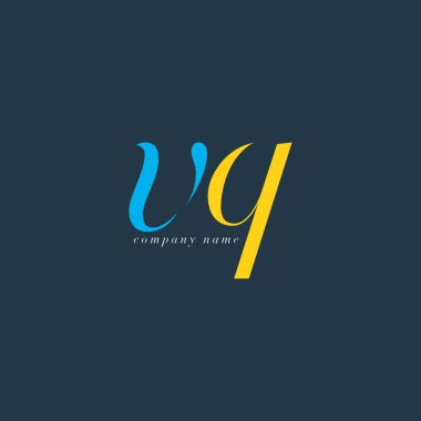 VQ harf Logo şablonu