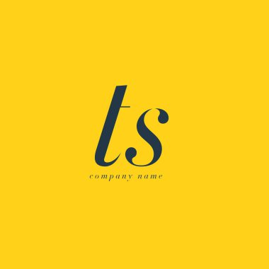 TS harf Logo şablonu