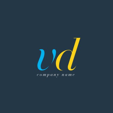 Vd harf Logo şablonu