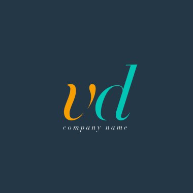 Vd harf Logo şablonu