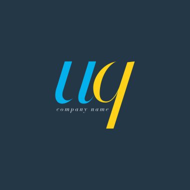 UQ harf Logo şablonu