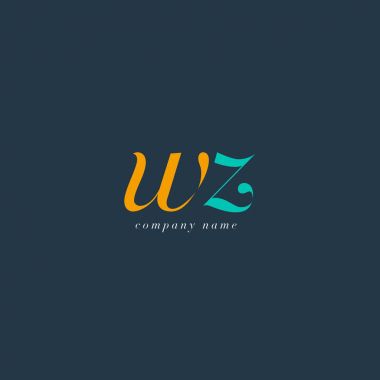 WZ harf Logo şablonu