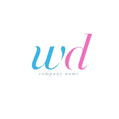 WD harf Logo şablonu