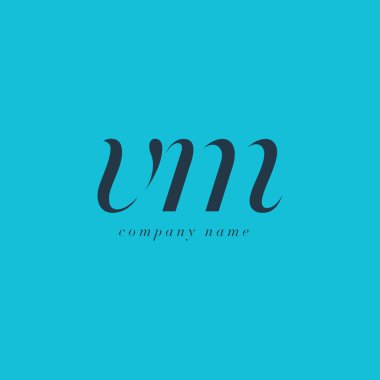 VM harf Logo şablonu