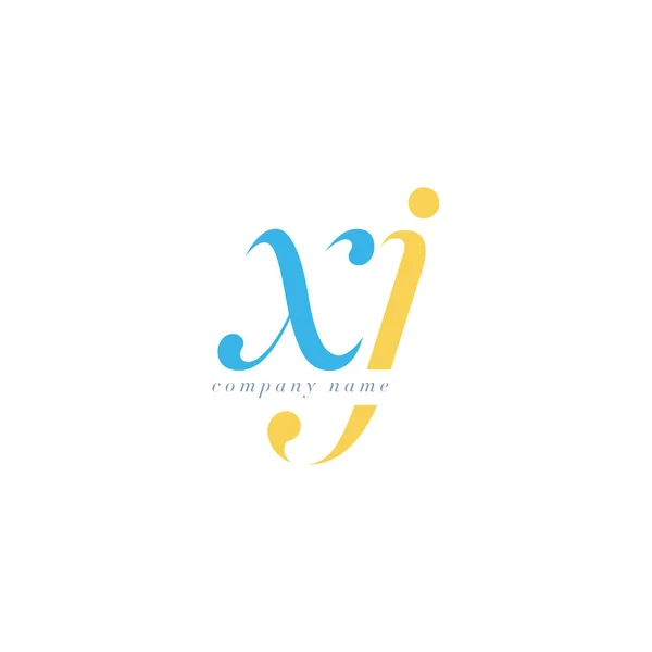 Шаблон логотипа XJ Letters — стоковый вектор