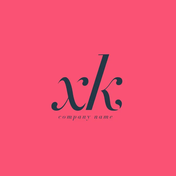Шаблон логотипа XK Letters — стоковый вектор
