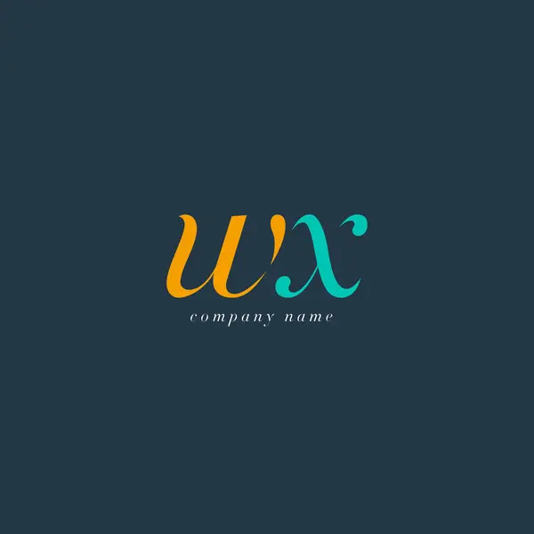 Шаблон логотипа WX Letters — стоковый вектор