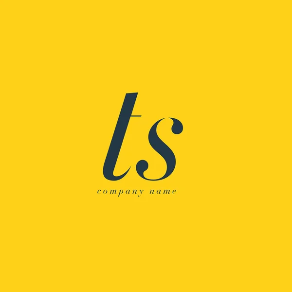 Шаблон логотипа TS Letters — стоковый вектор