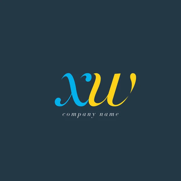 Шаблон логотипа XW Letters — стоковый вектор